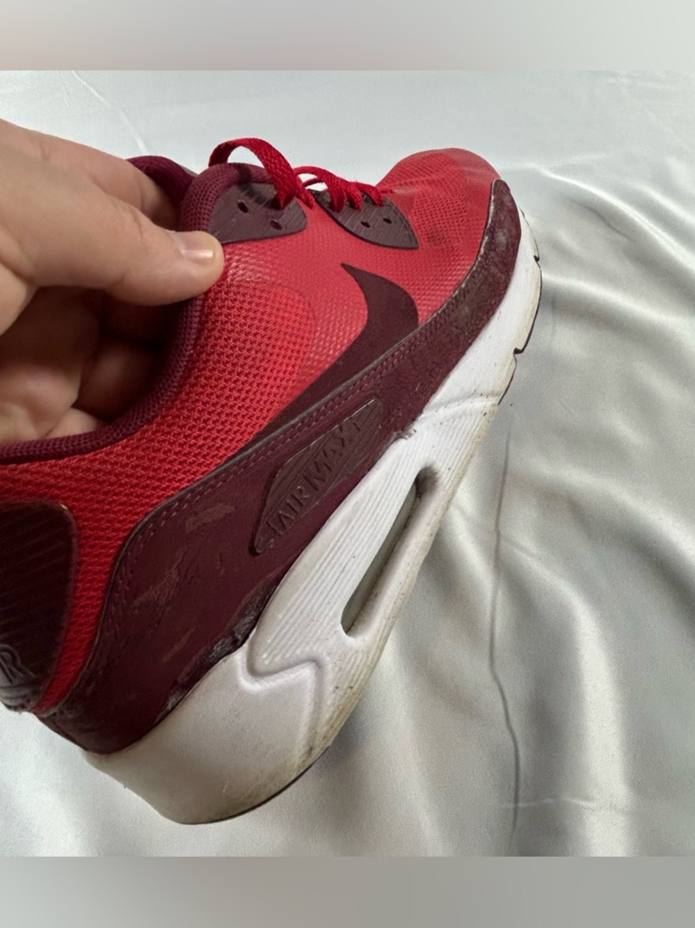 Nike Air Max 90 Ultra 2.0 Essential 875695600 Red Mens 10.5 No box *flaws* - Picture 7 of 16